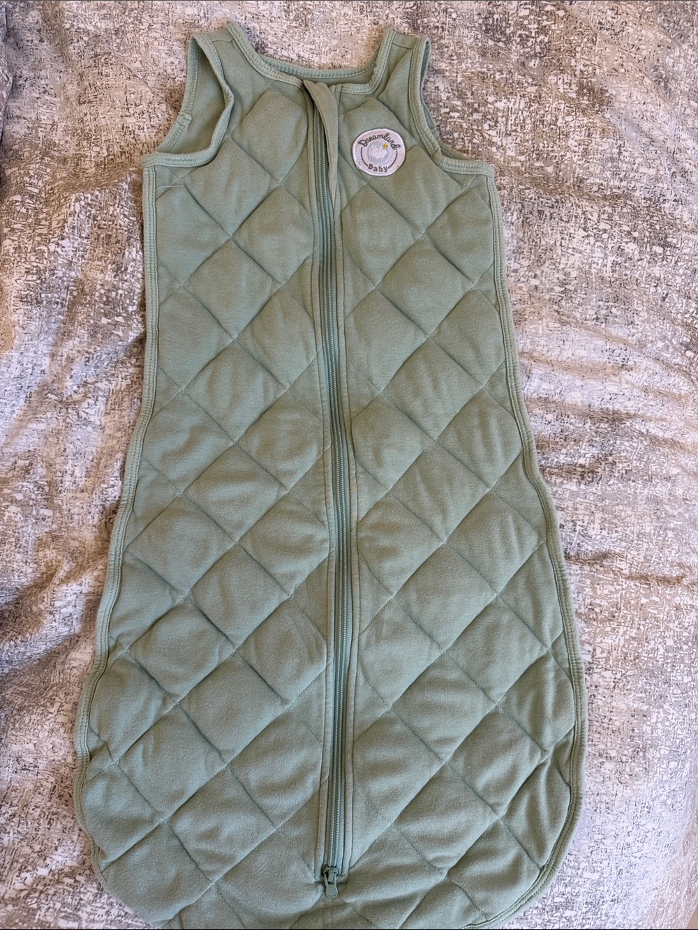 Dreamland Baby Quilted Green Baby Sleep Sack (weighted)